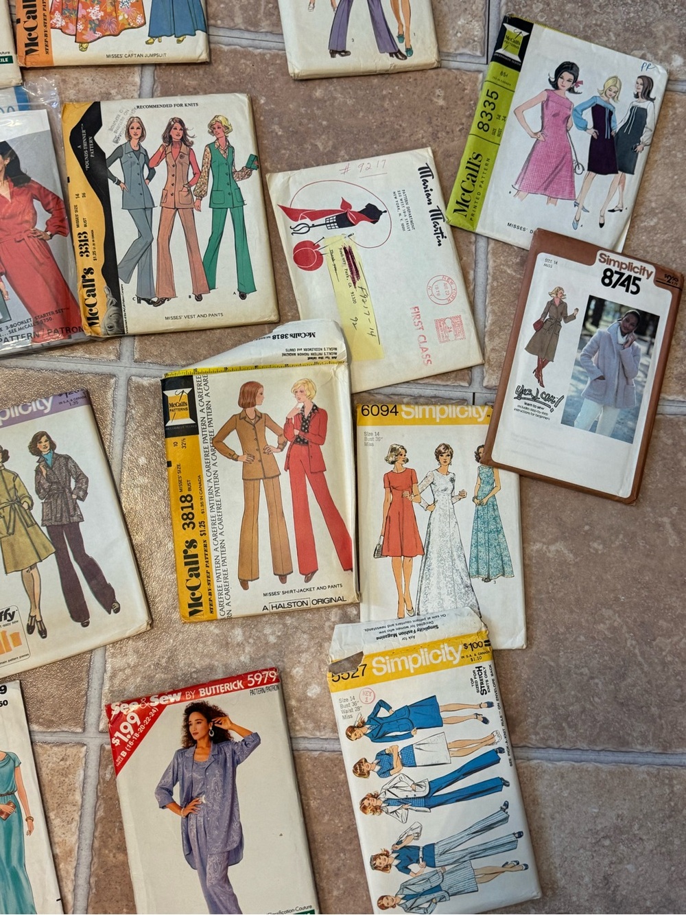9.2lb 58ct VTG Asst. Sewing Patterns McCalls Butterick Simplicity Avon Cut/Uncut - Picture 2 of 16